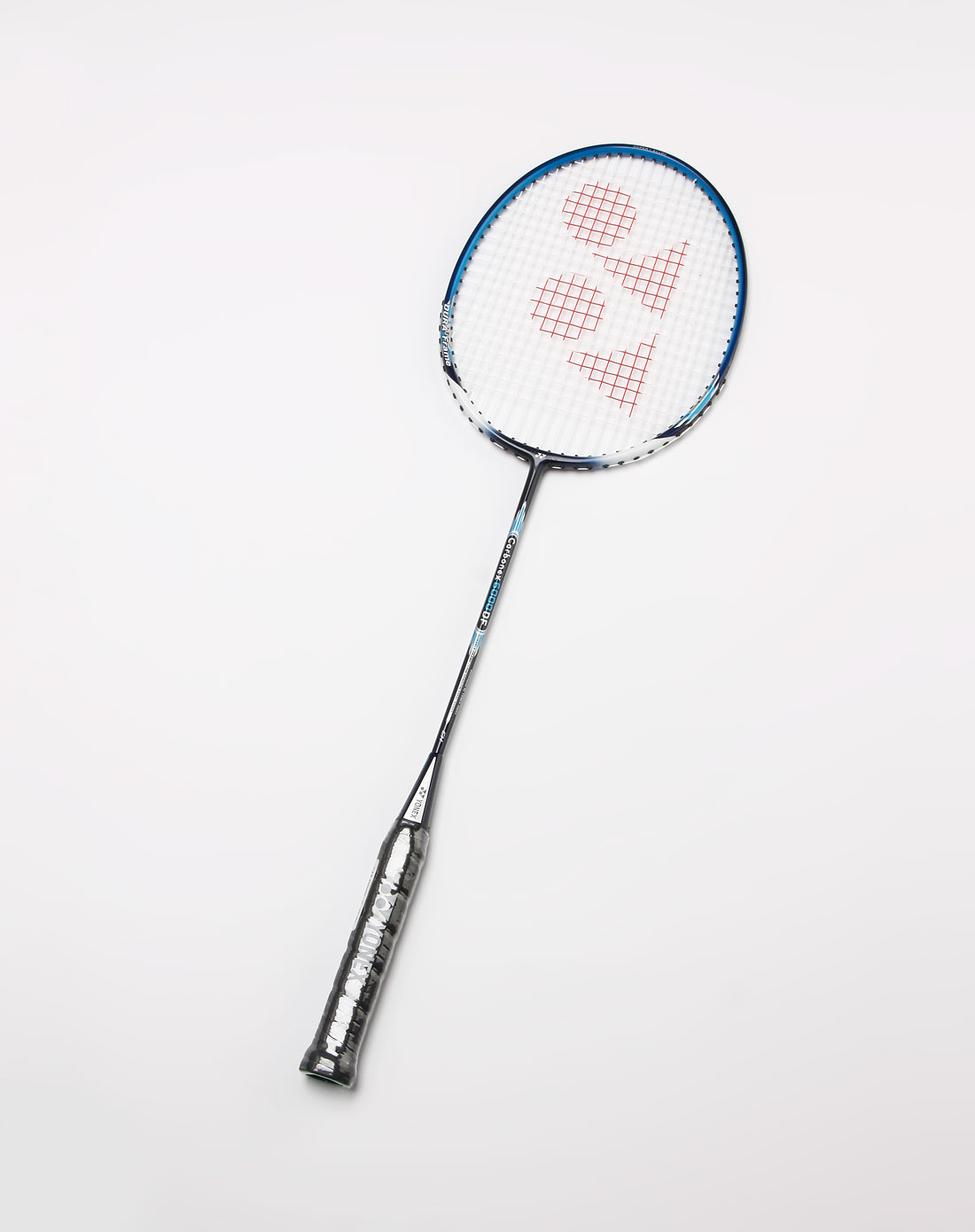 yonex 黑/蓝色羽毛球拍(有线)