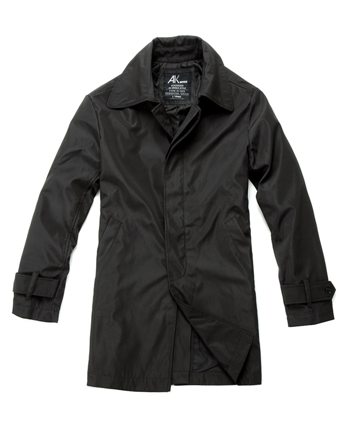 [ akseries ] 深咖色特工机车风衣