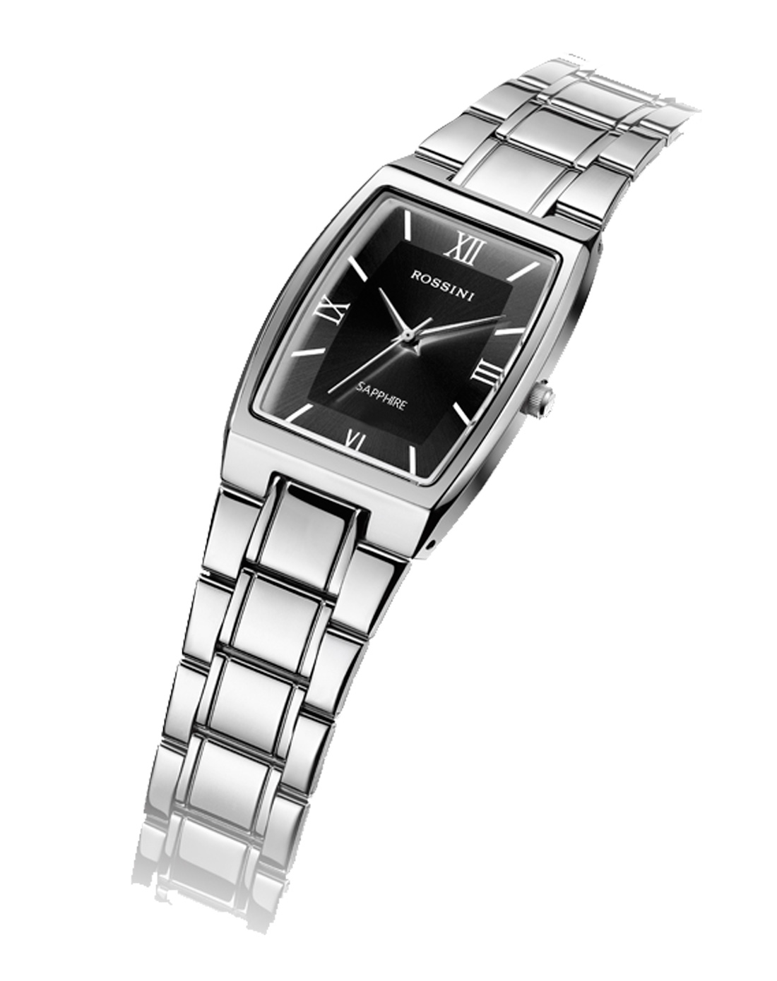罗西尼rossini不锈钢石英机芯黑盘女表r1390w01d_唯品会