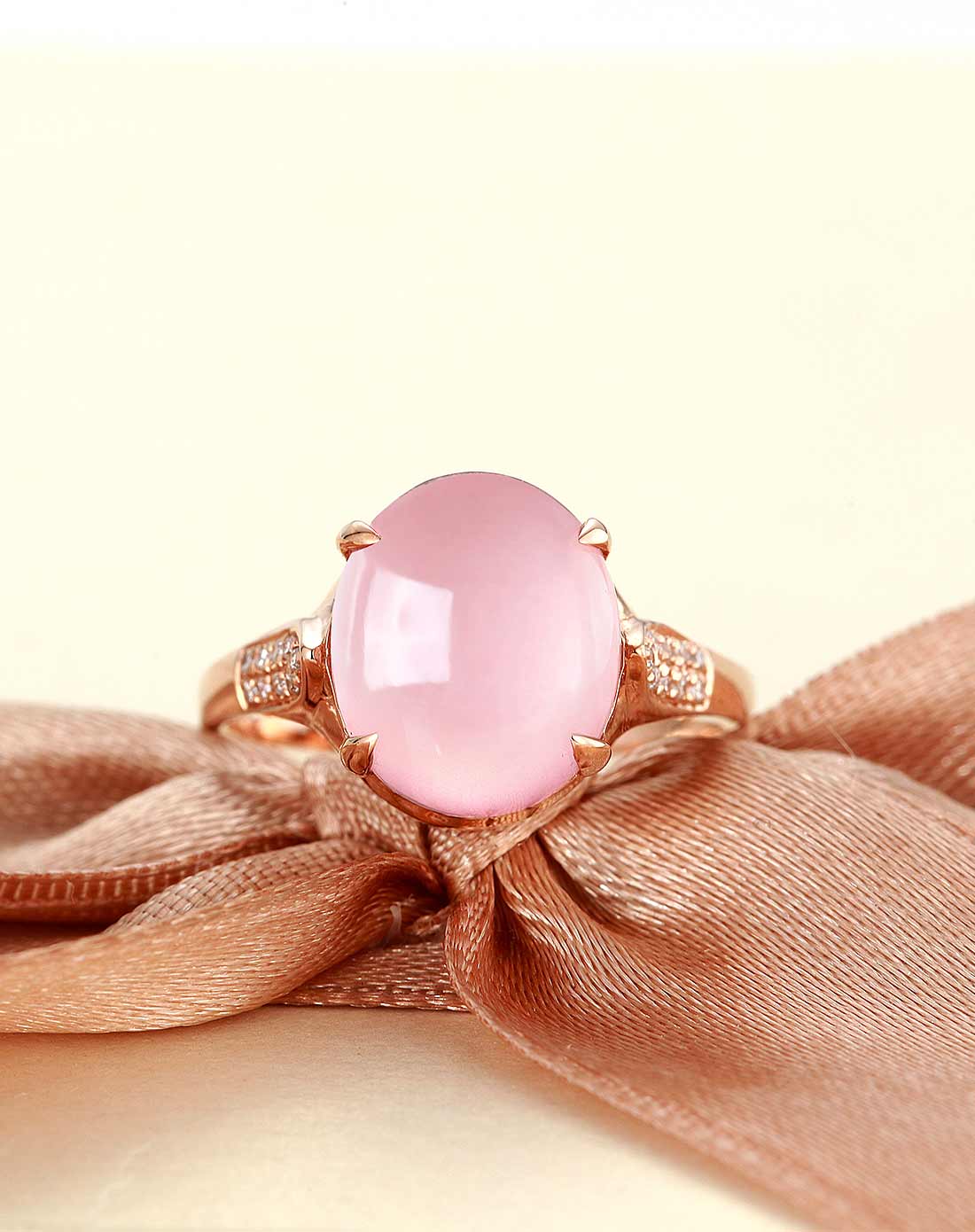 18k金芙蓉石戒指芙蓉佳人