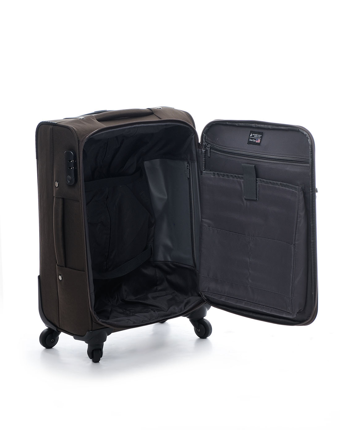 > 男款20寸啡色高端进口防水布拉杆箱