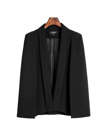 黑色 斗篷式版型西装外套