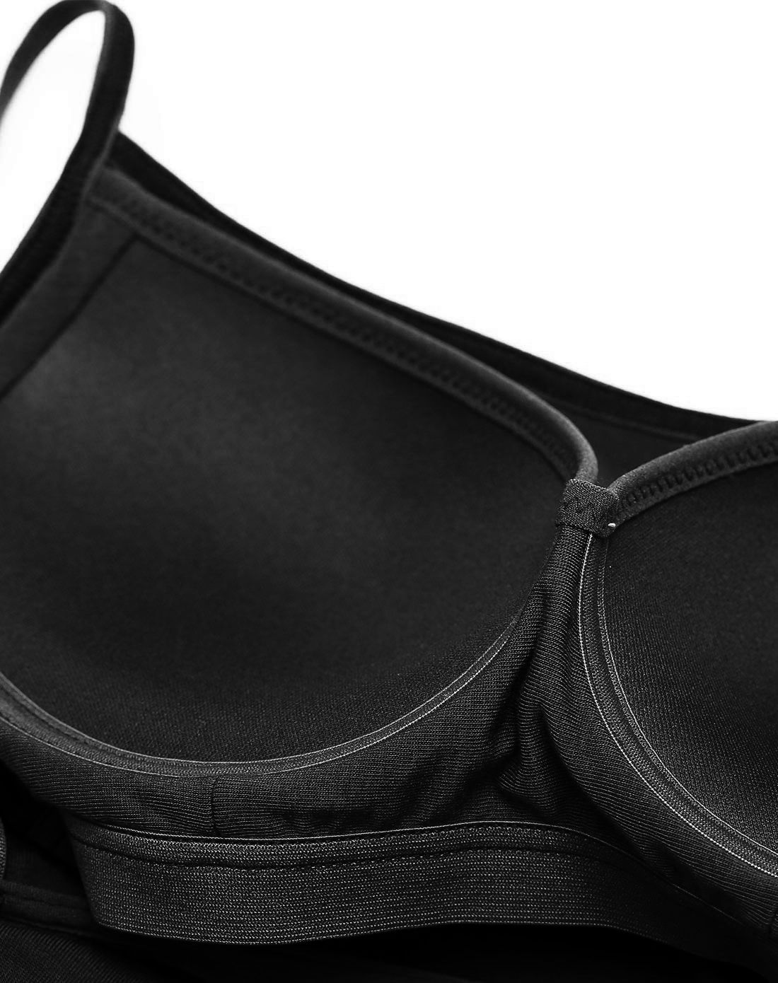 欧迪芬ordifen女士内衣专场莫代尔均匀罩杯基础款背心黑色xv6501-bk