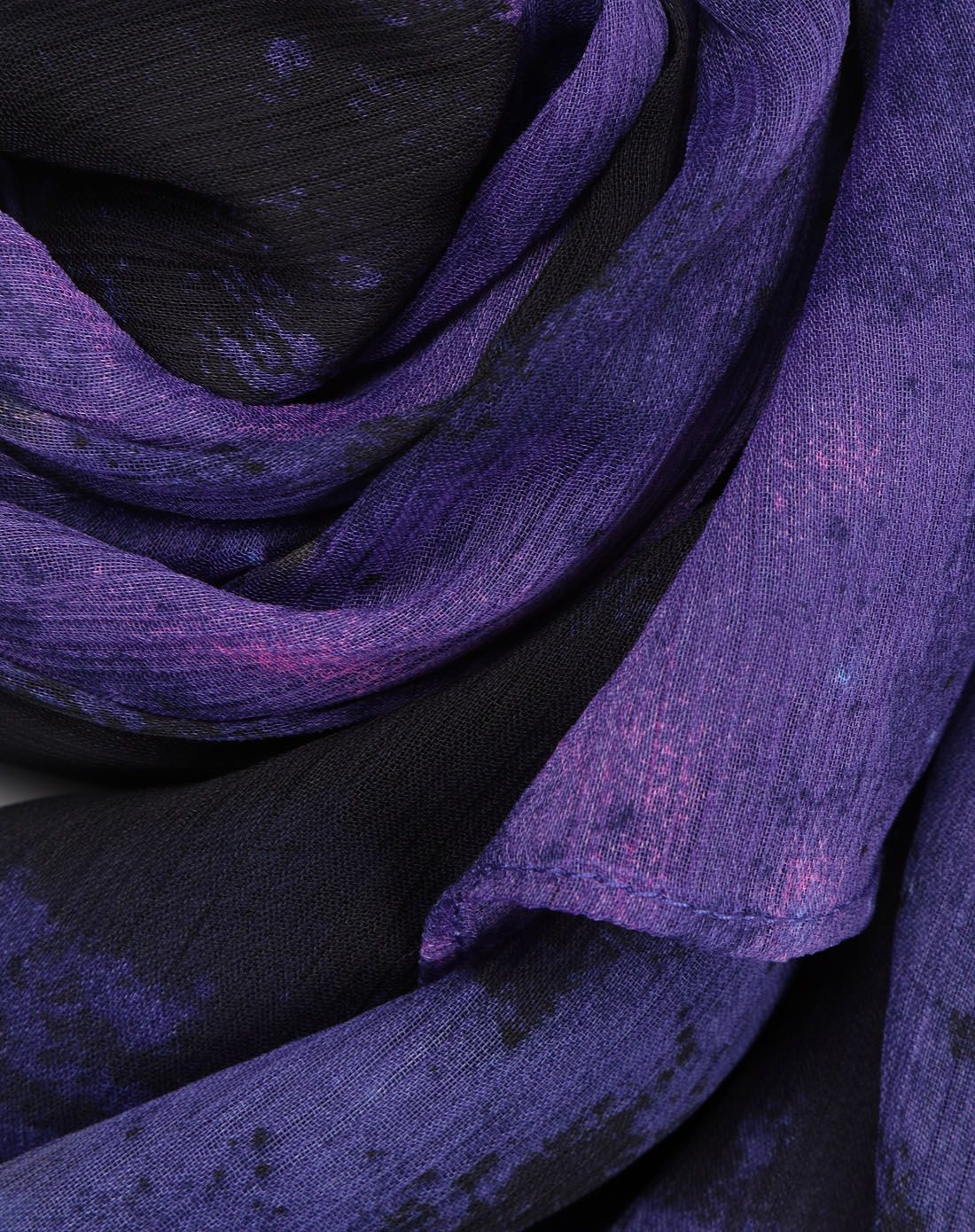 深紫蓝色渐变时尚百搭围巾