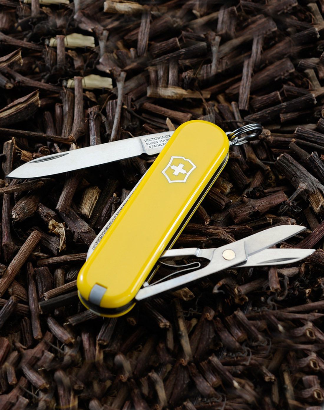 victorinox 瑞士军刀58mm 典范sd黄色7功能刀