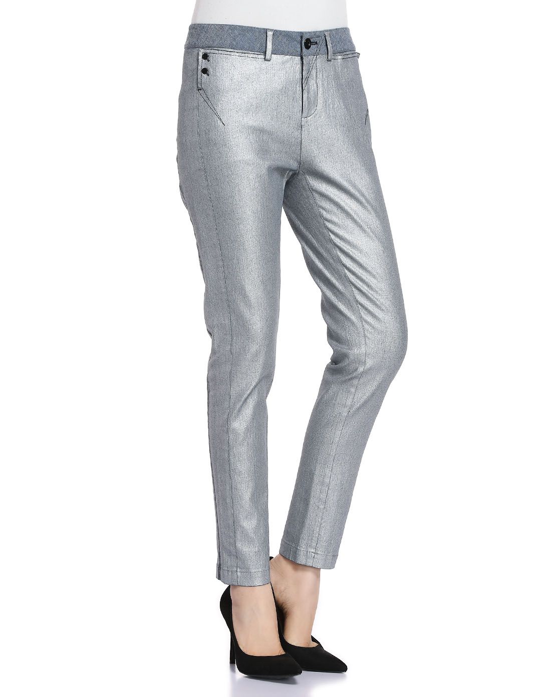 银灰色时尚潮流休闲长裤