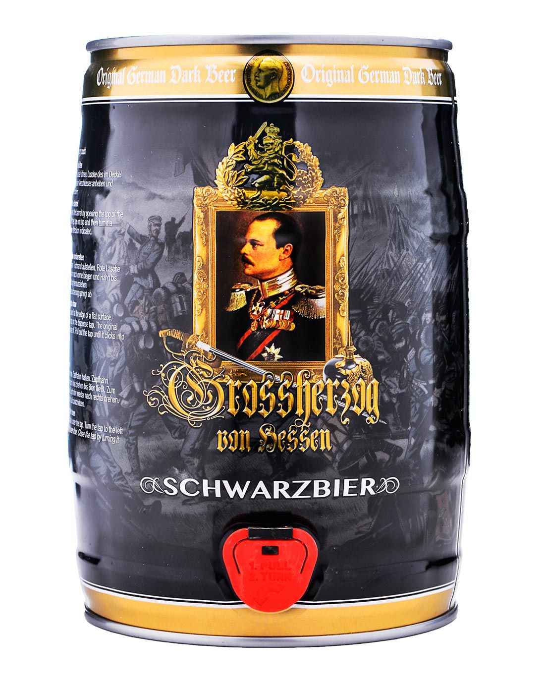 [纯正德国黑啤]德国黑森公爵 黑啤5l