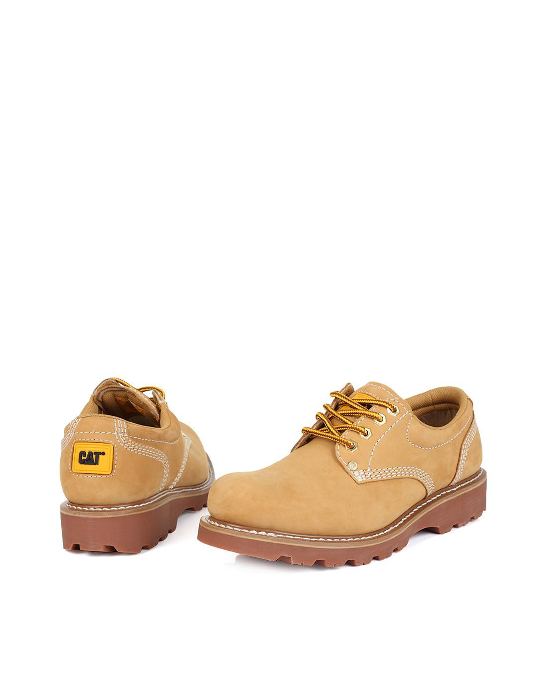 cat/卡特春夏款黄色牛皮男运动便鞋易穿板鞋单鞋休闲鞋