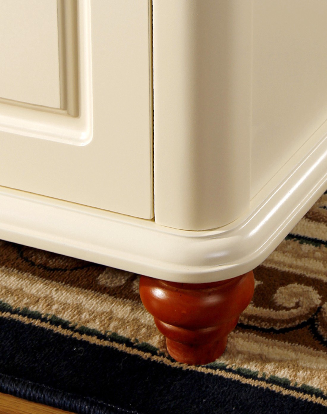 地中海珍珠白方茶几