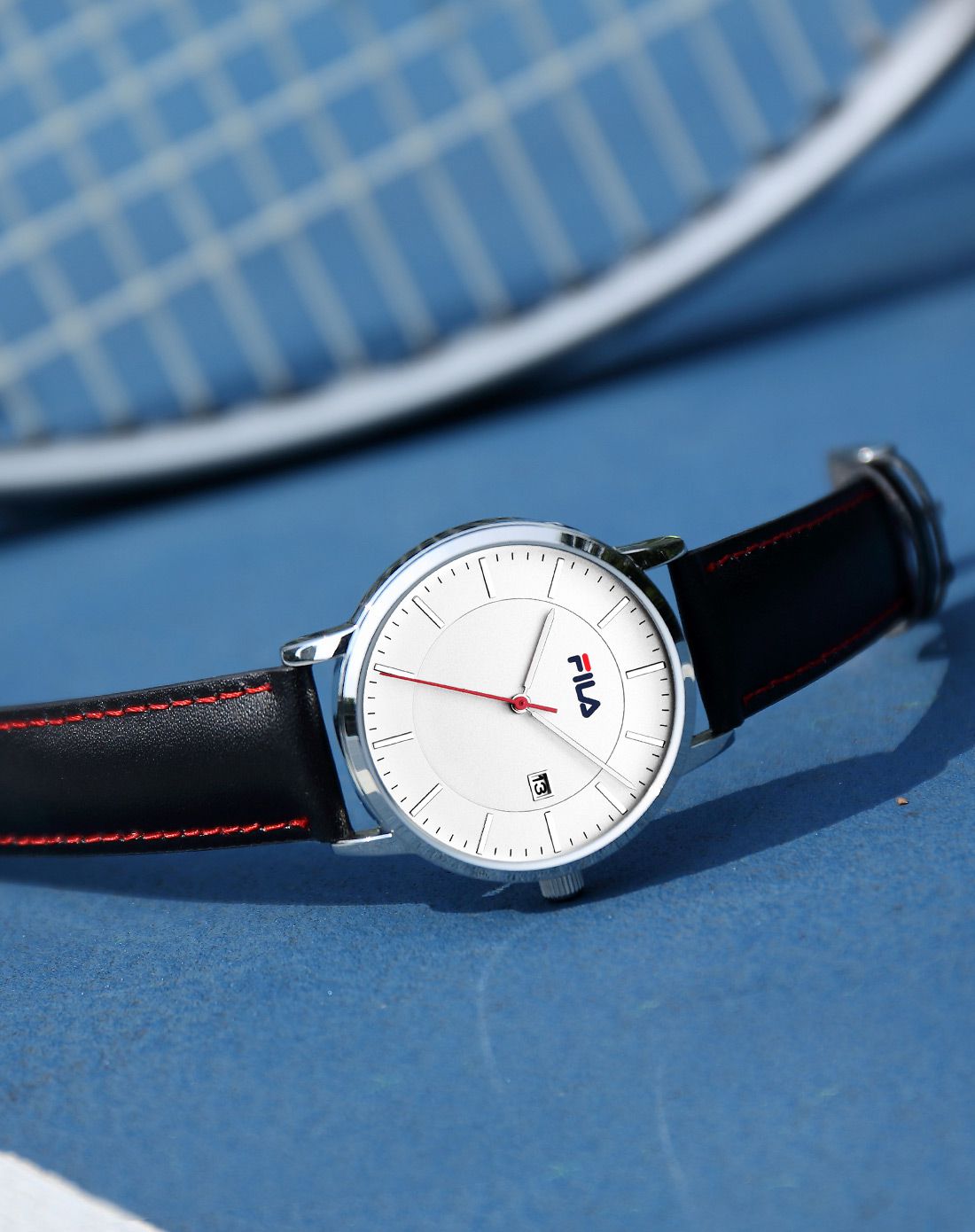 fila 立体简约撞色表盘石英情侣男表