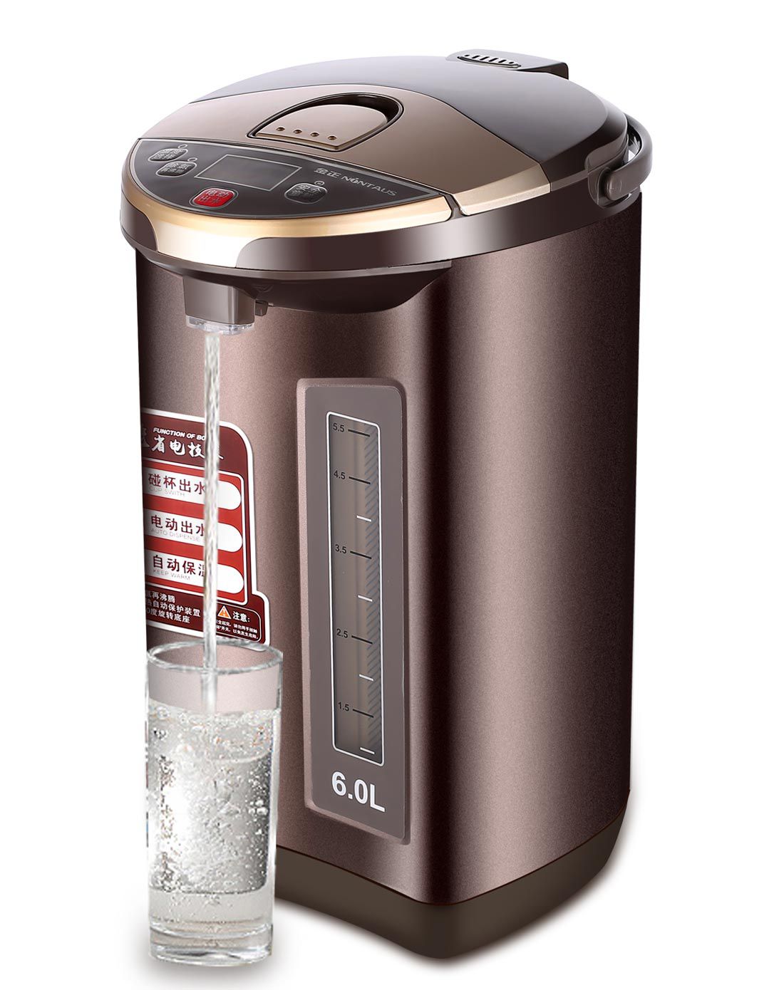 304不锈钢内胆 六段保温电热开水瓶