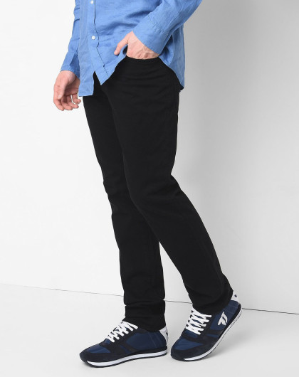 trussardi jeans男款tj贴布绒面拼接慢跑鞋