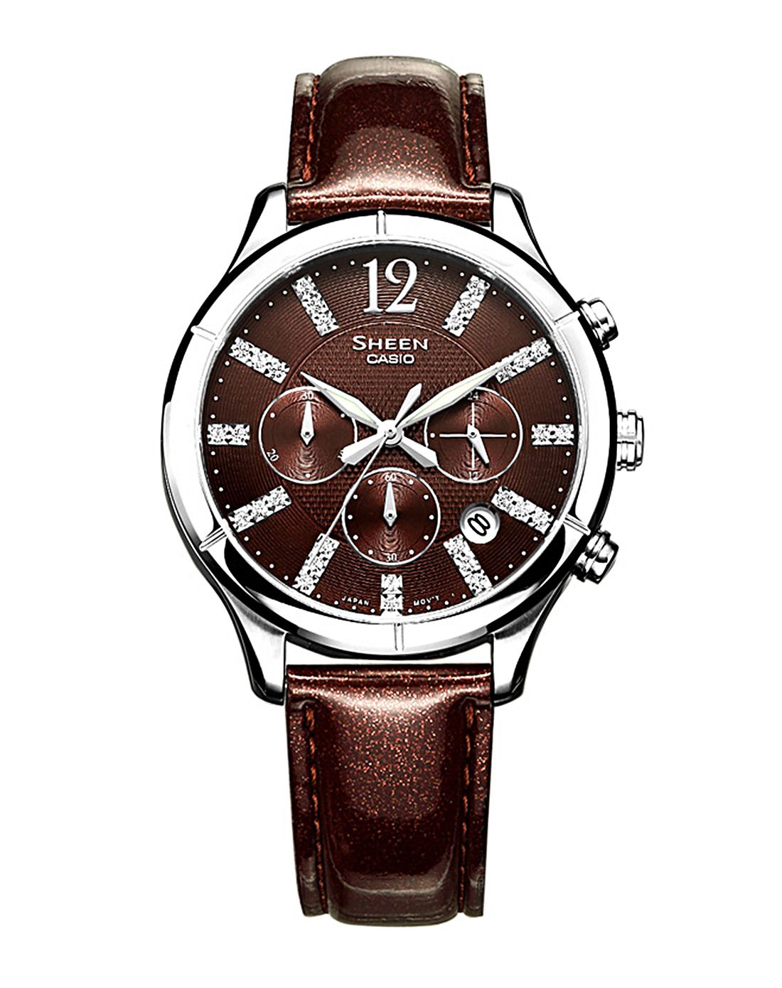 卡西欧casio女表专场casio sheen系列璀璨防水石英女表she5020l5a-k