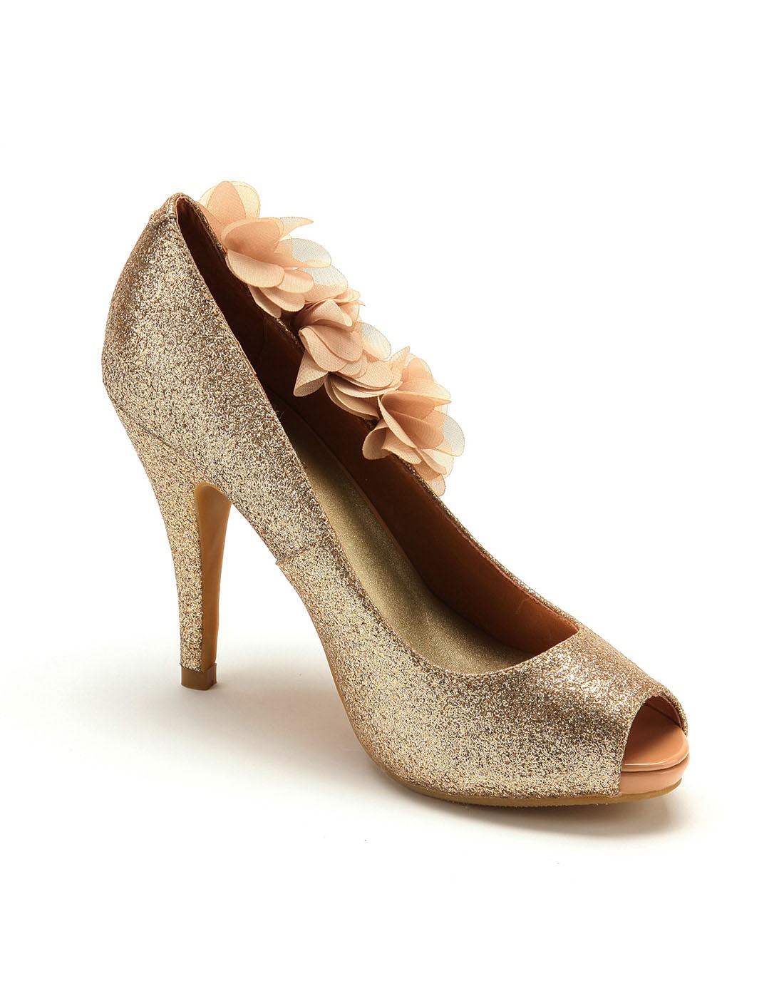 星期六集团品牌女鞋金色格力特pu时尚鱼嘴鞋fb31s3382183_唯品会