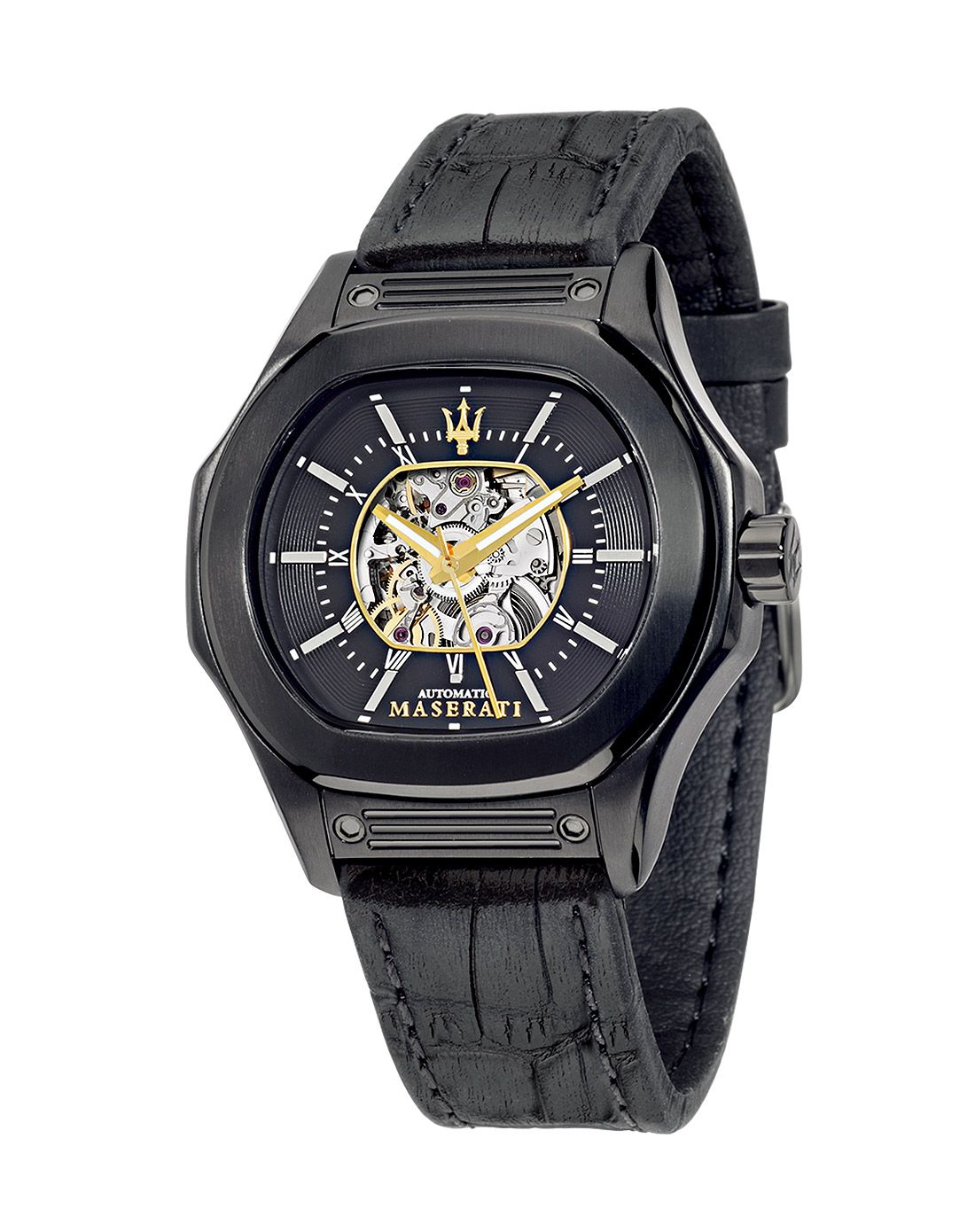 maserati watch玛莎拉蒂神秘镂空时尚男士机械腕表r8821116008