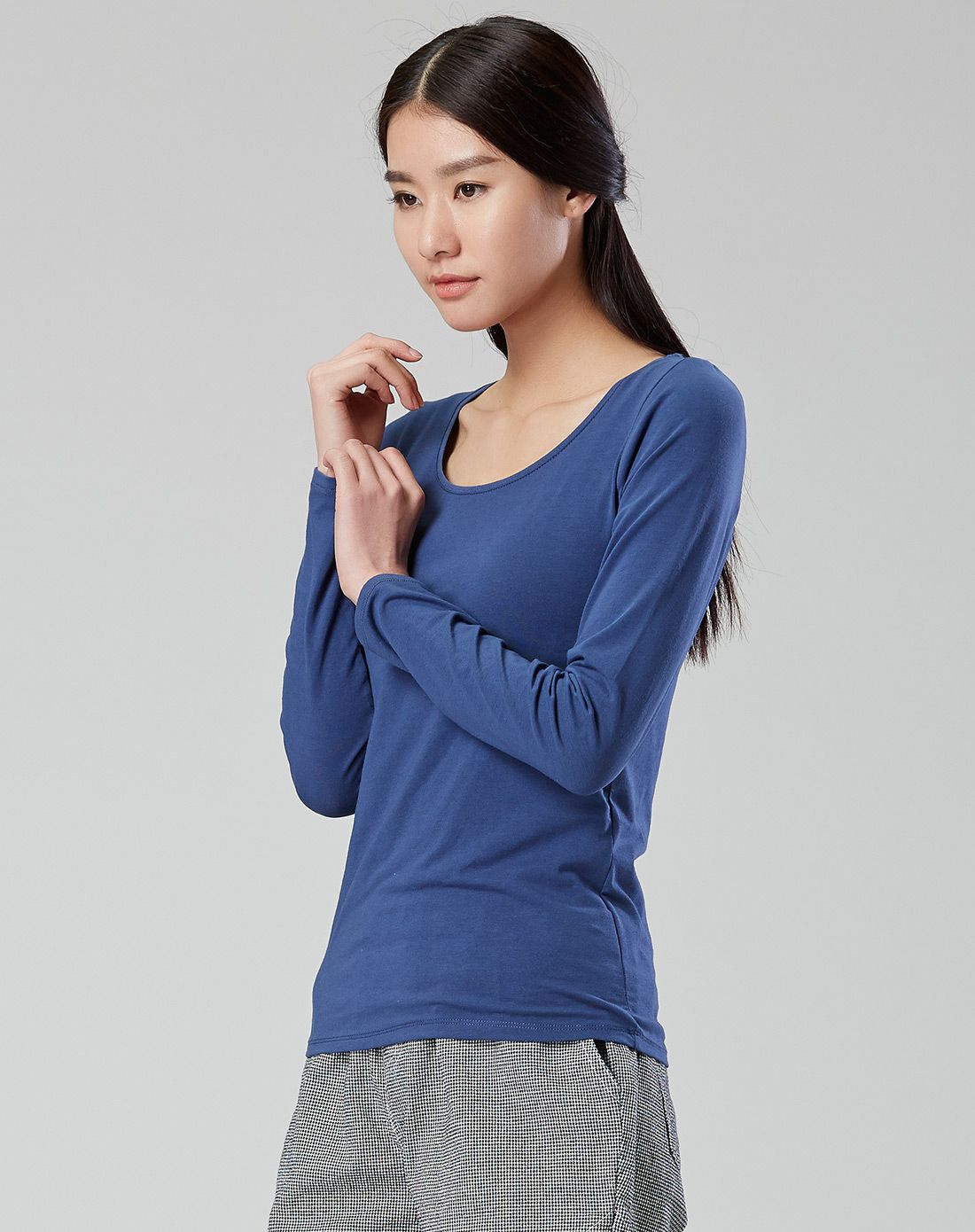 有机棉简约舒适圆领t恤