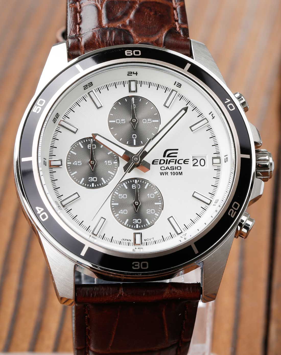 edifice金属系列皮带石英男表