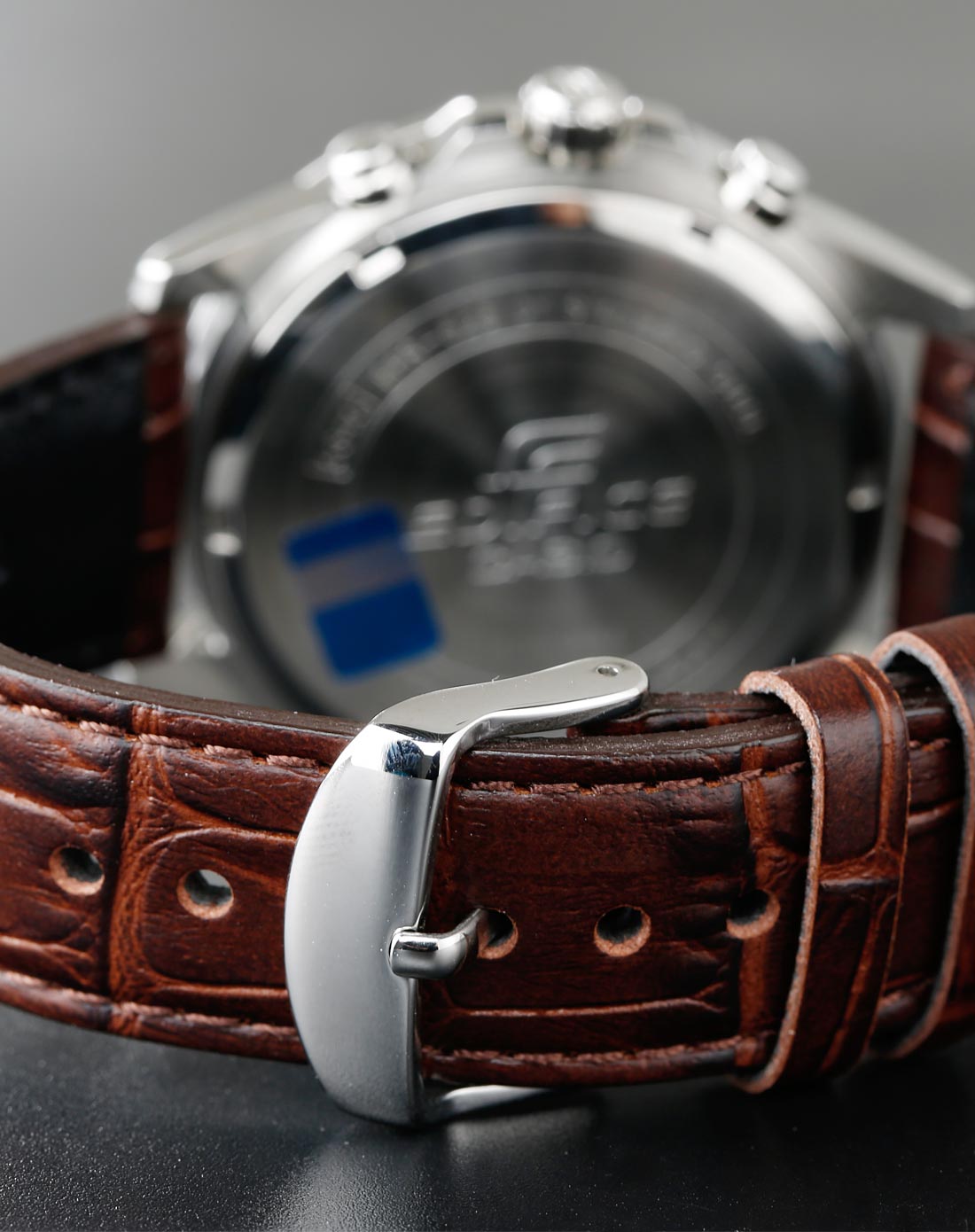 edifice金属系列皮带石英男表