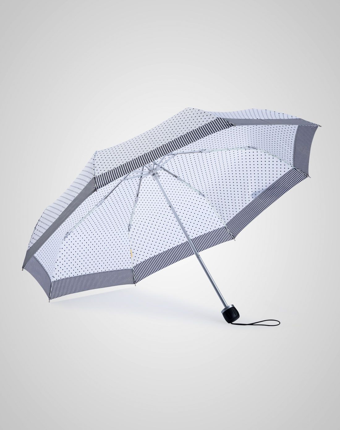 kobold 日系三折时尚伞(白底兰波点)