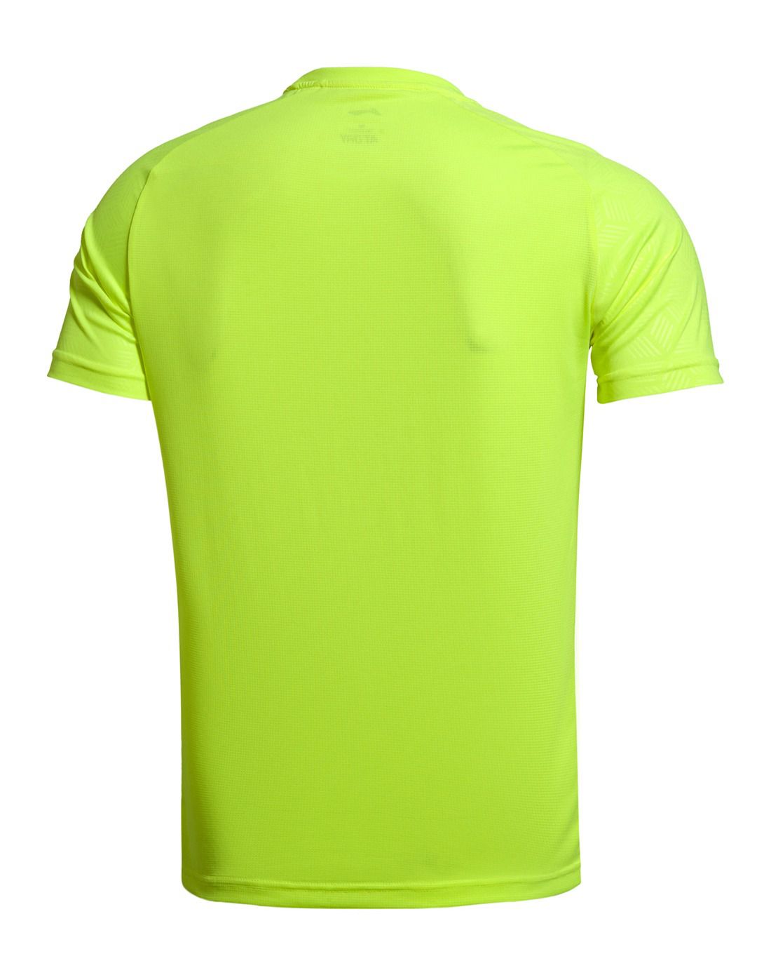 男款荧光亮绿短袖文化衫 简约舒适