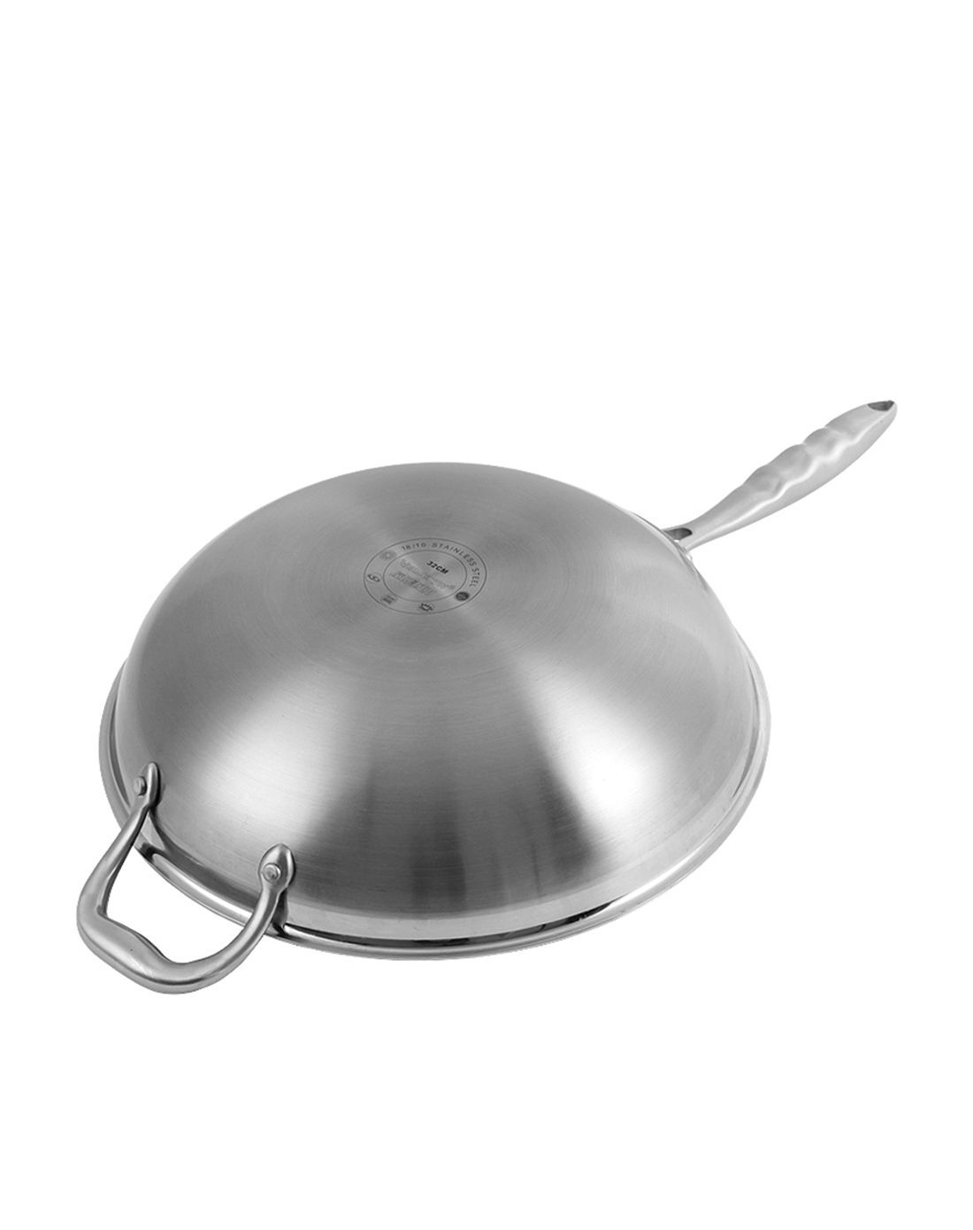 威捷朗系列三层钢32cm不锈钢炒锅