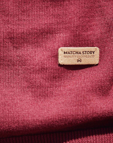 男时尚纯色酒红色开襟衫外套