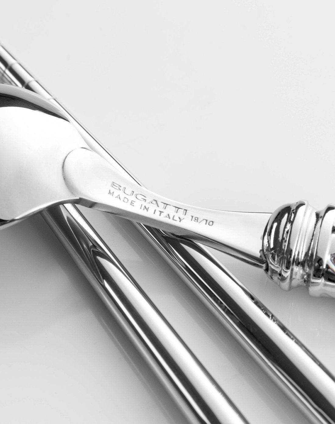 bugatti餐具套装 意大利原装进口不锈钢餐具三件套家用礼盒装