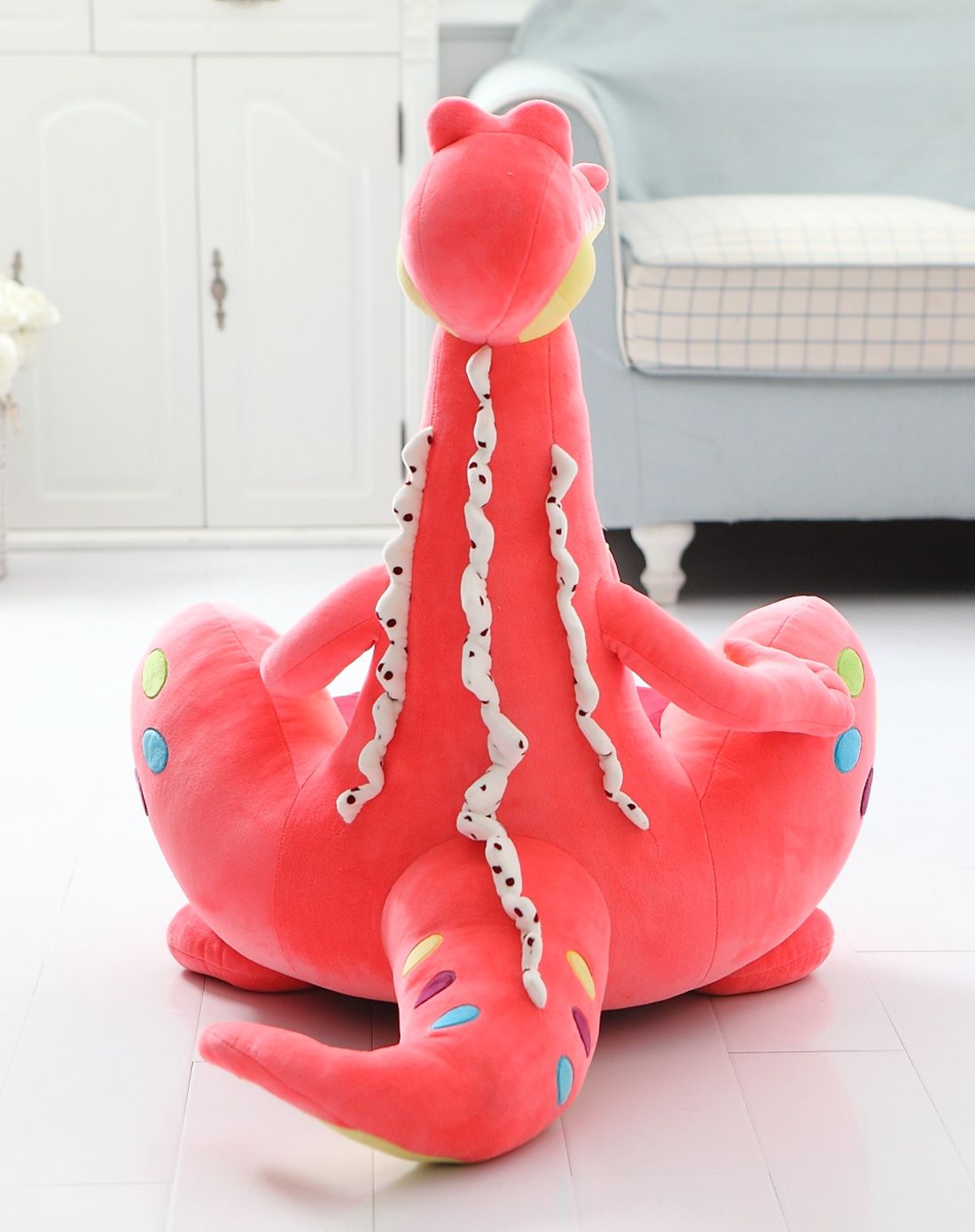 可爱发声动物沙发-红色鳄鱼