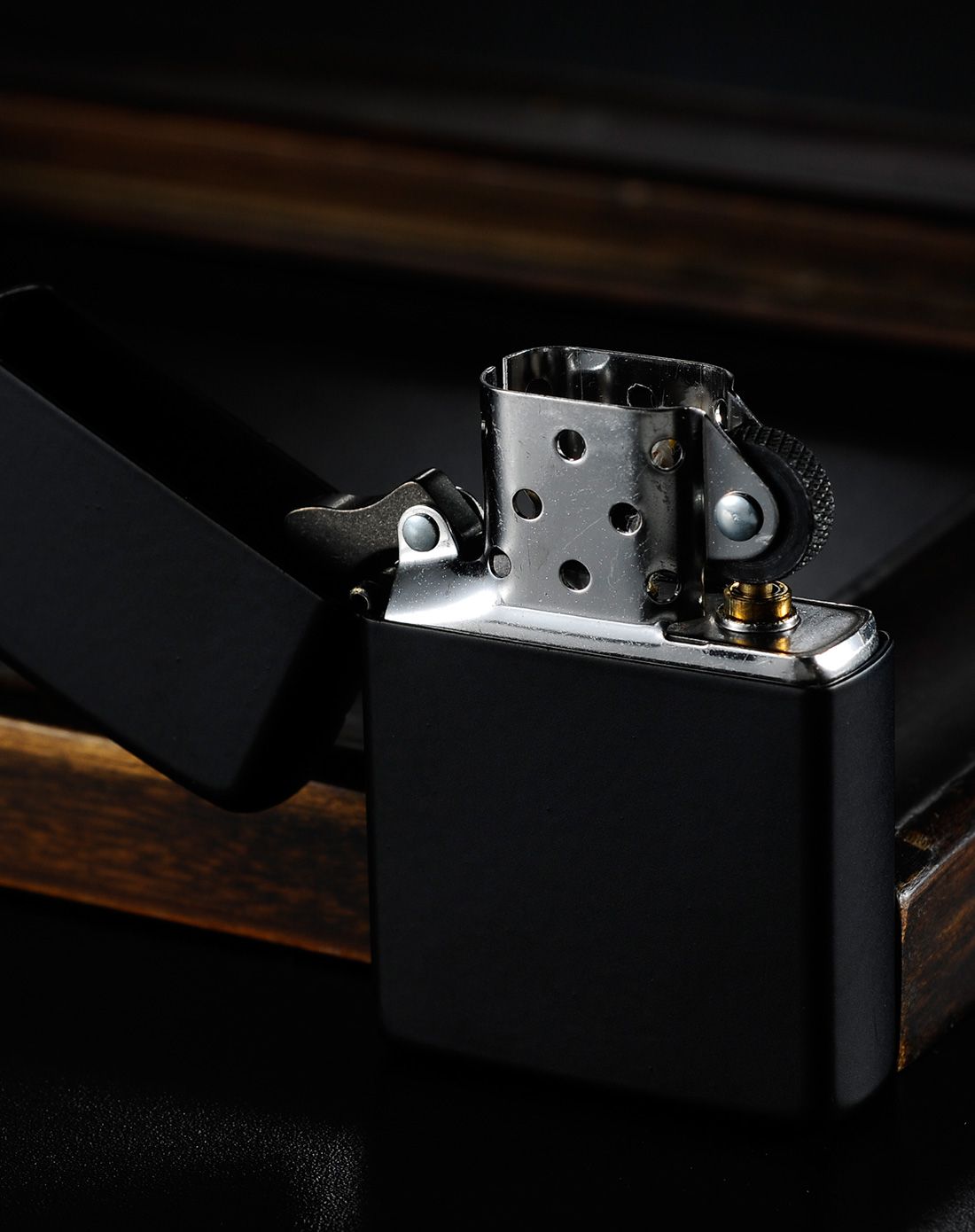 芝宝zippo打火机专场zippo 黑色哑漆218zl_唯品会