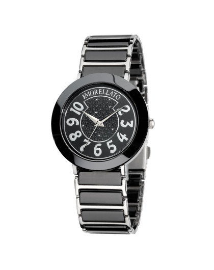> morellato firenze佛罗伦萨系列水晶陶瓷黑色腕表