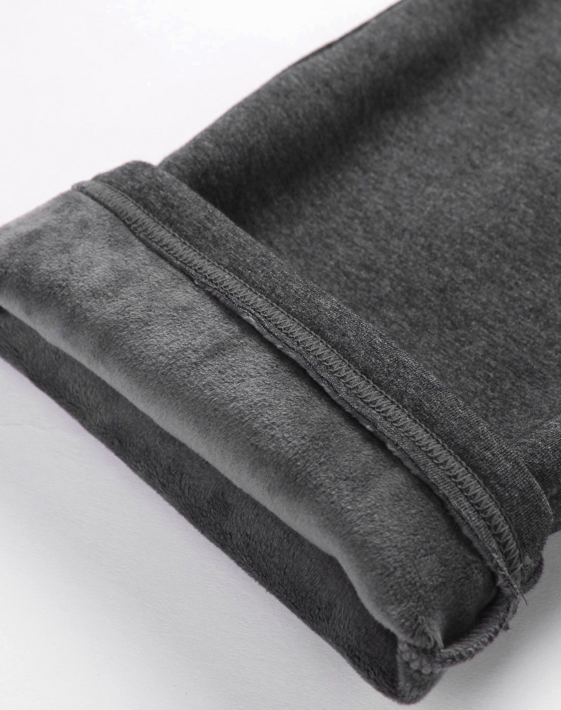 加厚拉绒 男款homewear深麻灰长卫裤 运动