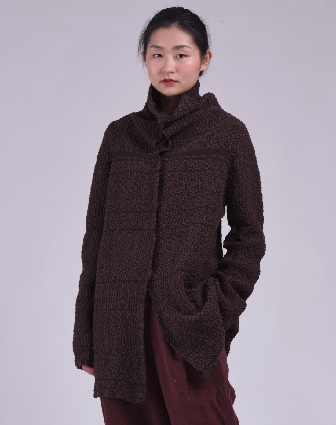 羊毛棉简单款披挂