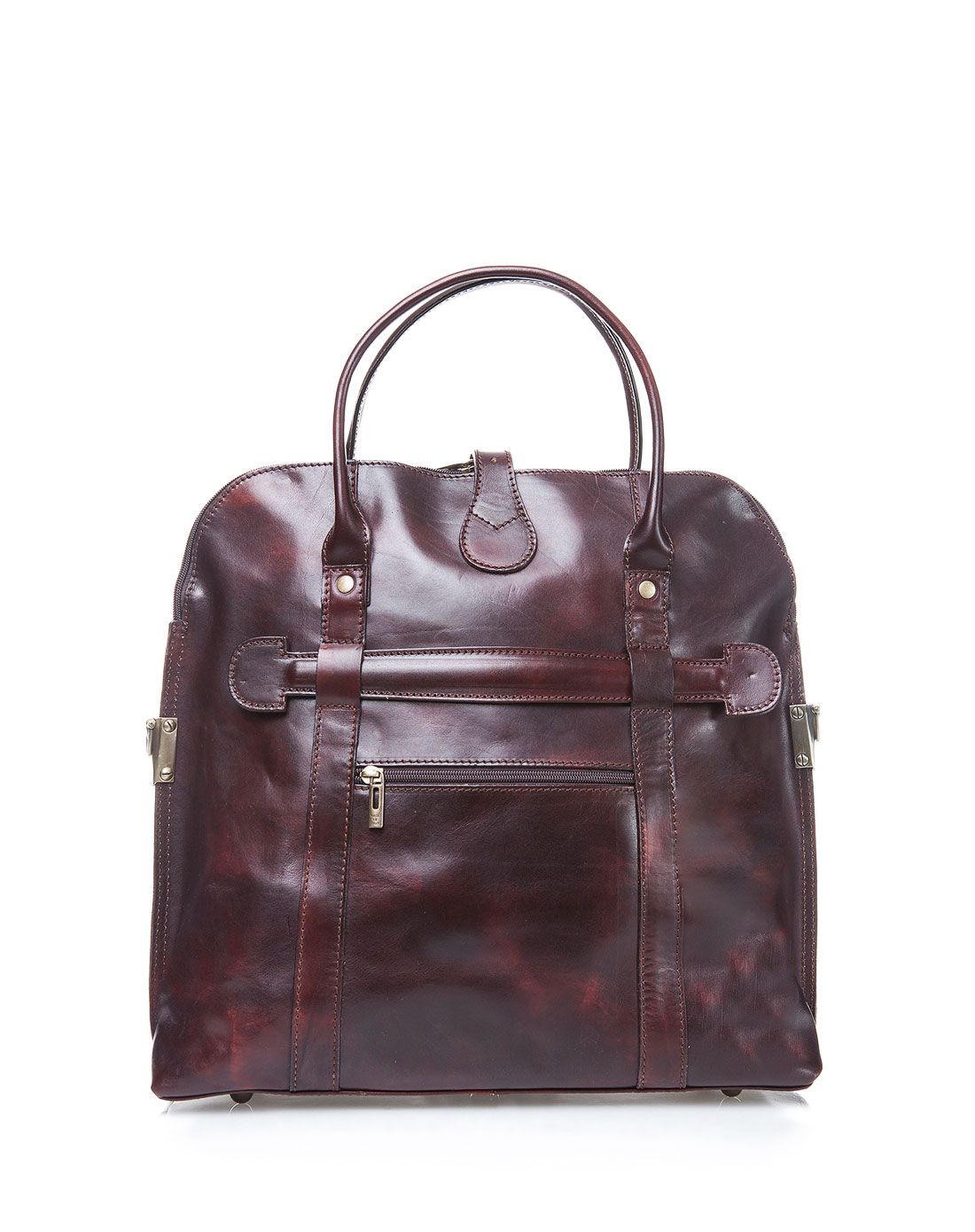 i medici firenze深棕色两用单肩手提包