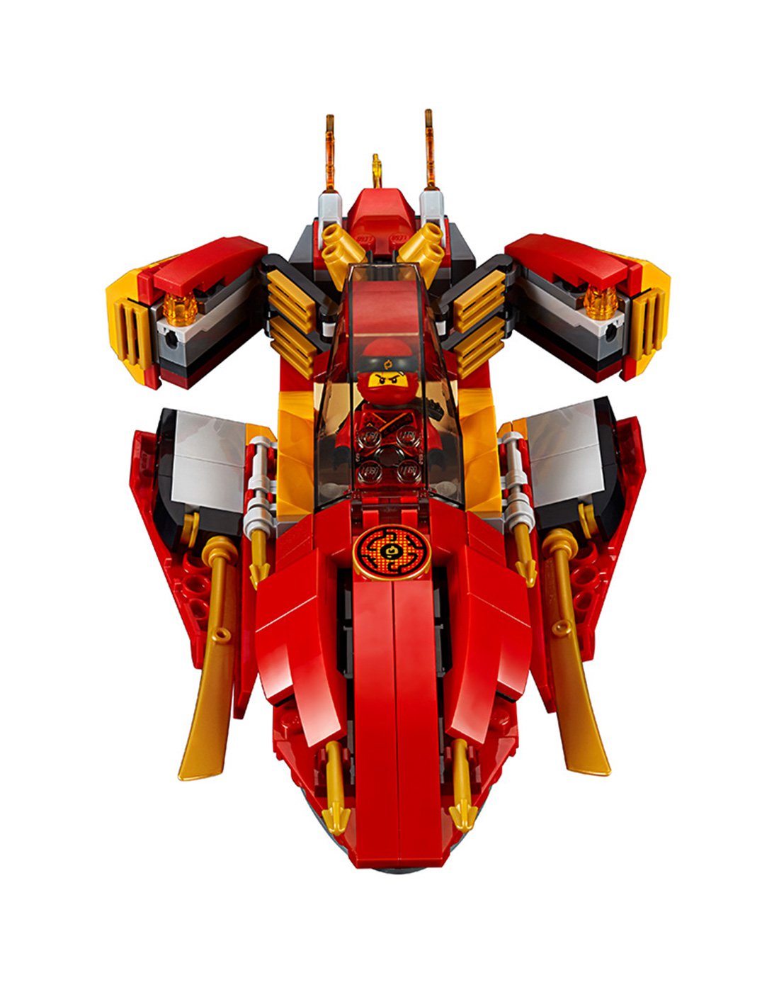 lego乐高积木玩具幻影忍者70638-ninjago凯的katana v11火元素忍者