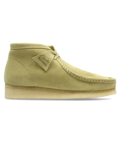 clarks其乐男款wallabee boot反毛皮休闲鞋淡棕色