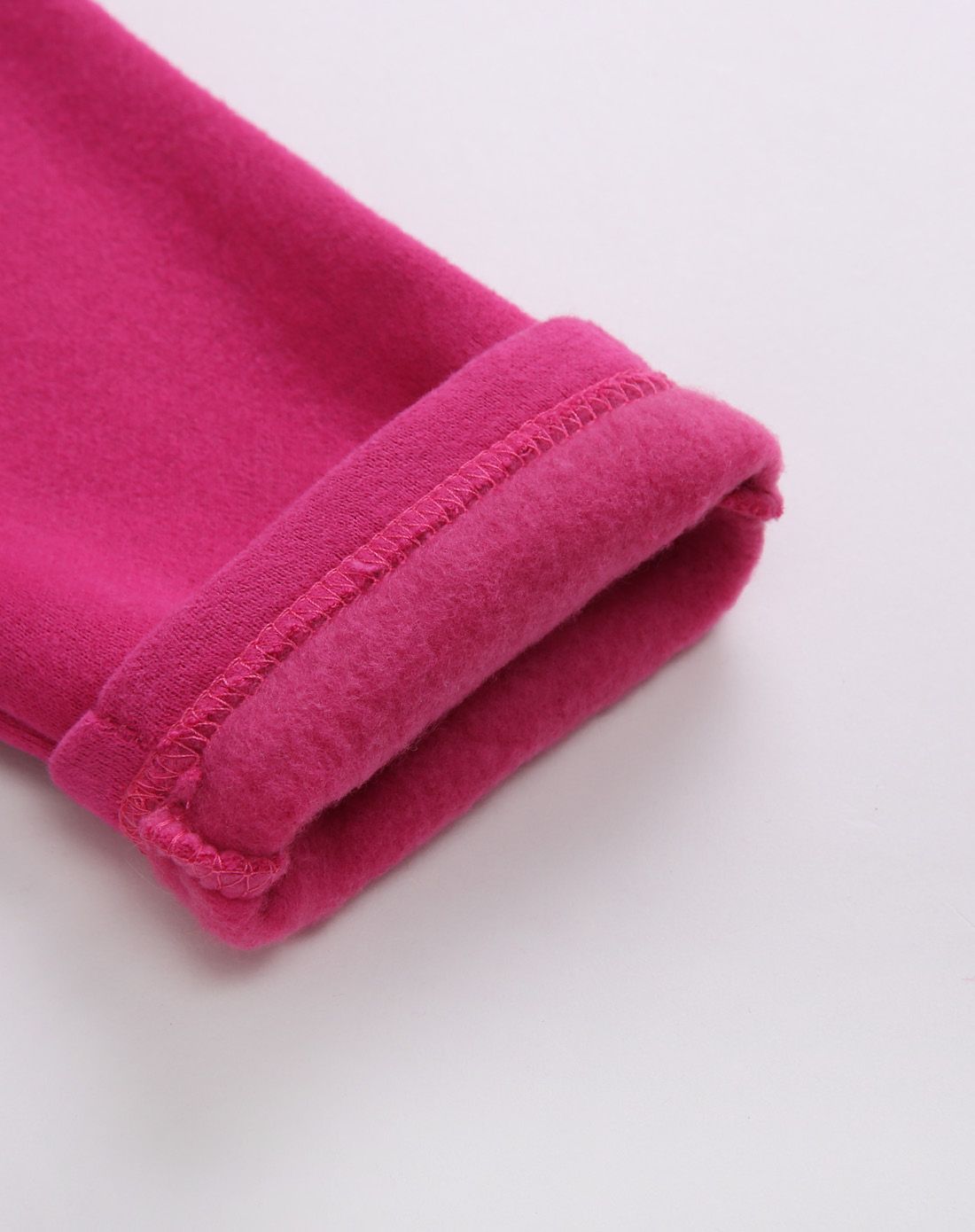 女童樱红色抓绒舒适连衣裙送搭配围巾