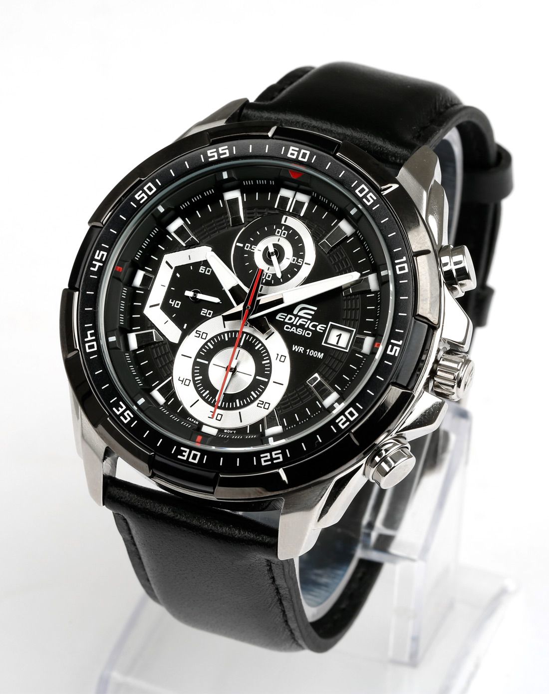 卡西欧casioedifice金属系列皮带石英男表efr-539l-1a_唯品会