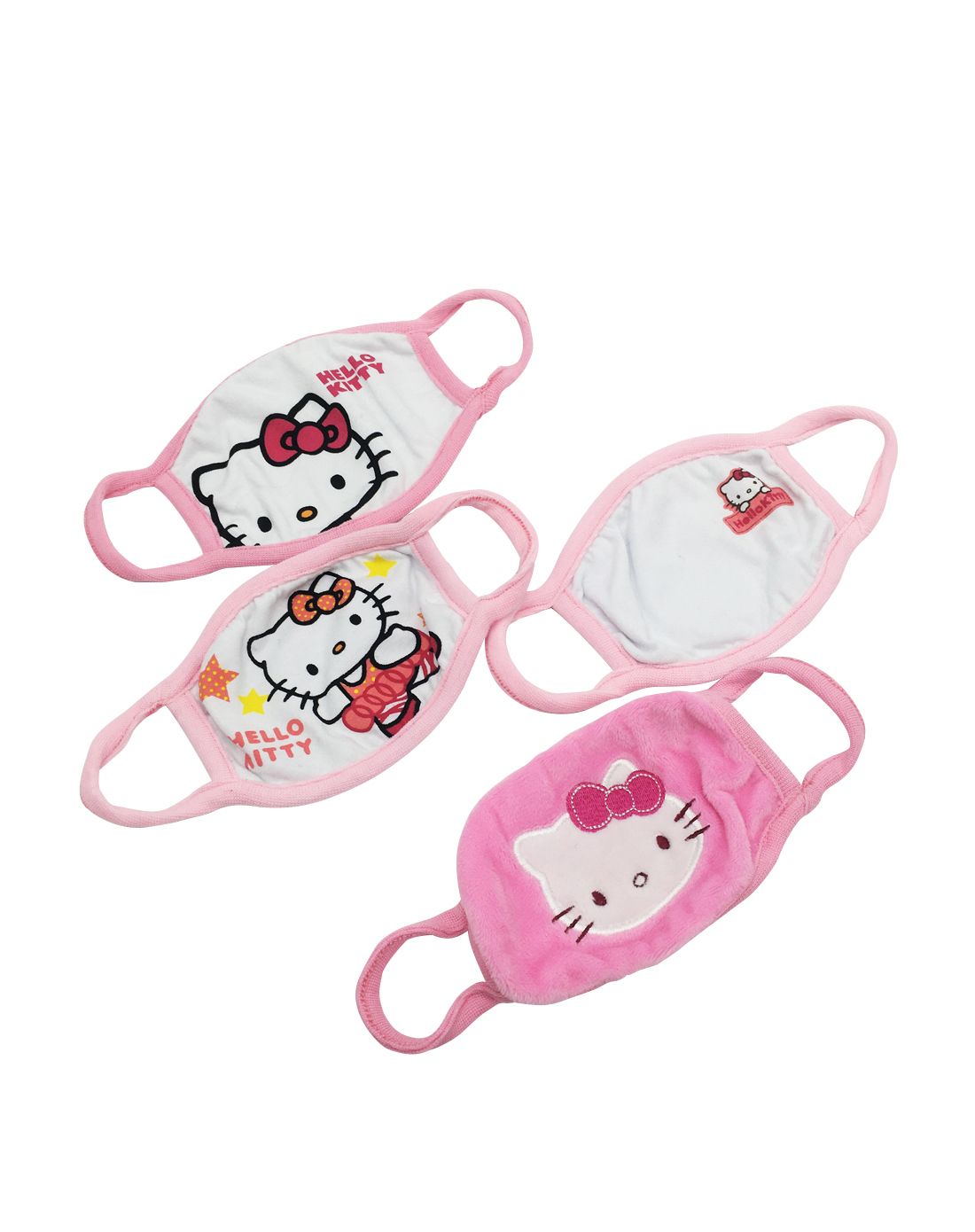 hello kitty混色儿童口罩(4个装)(图案随机发送)