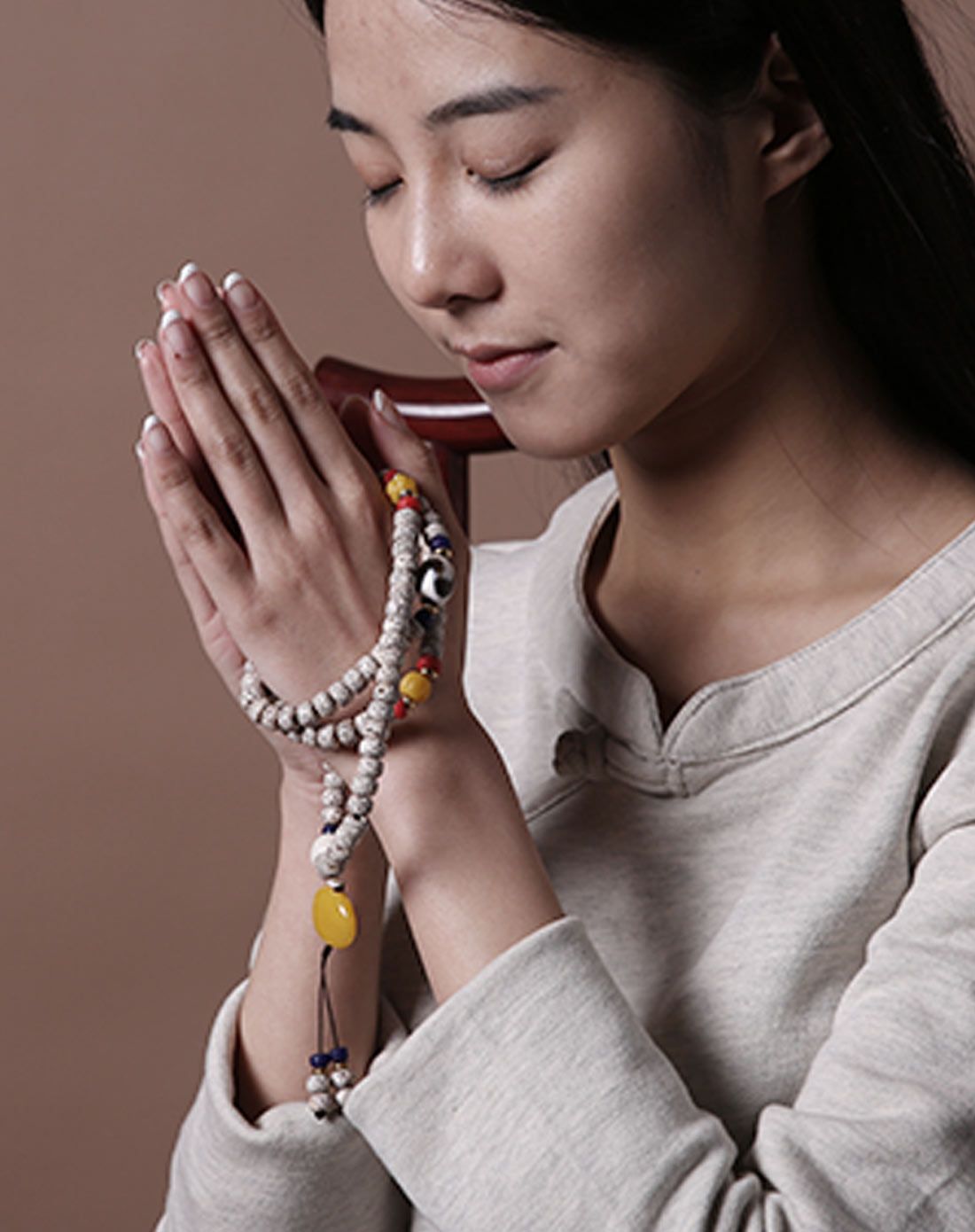 白玛曲珍正月星月菩提子108颗手链高密菩提子原籽佛珠手串禅心