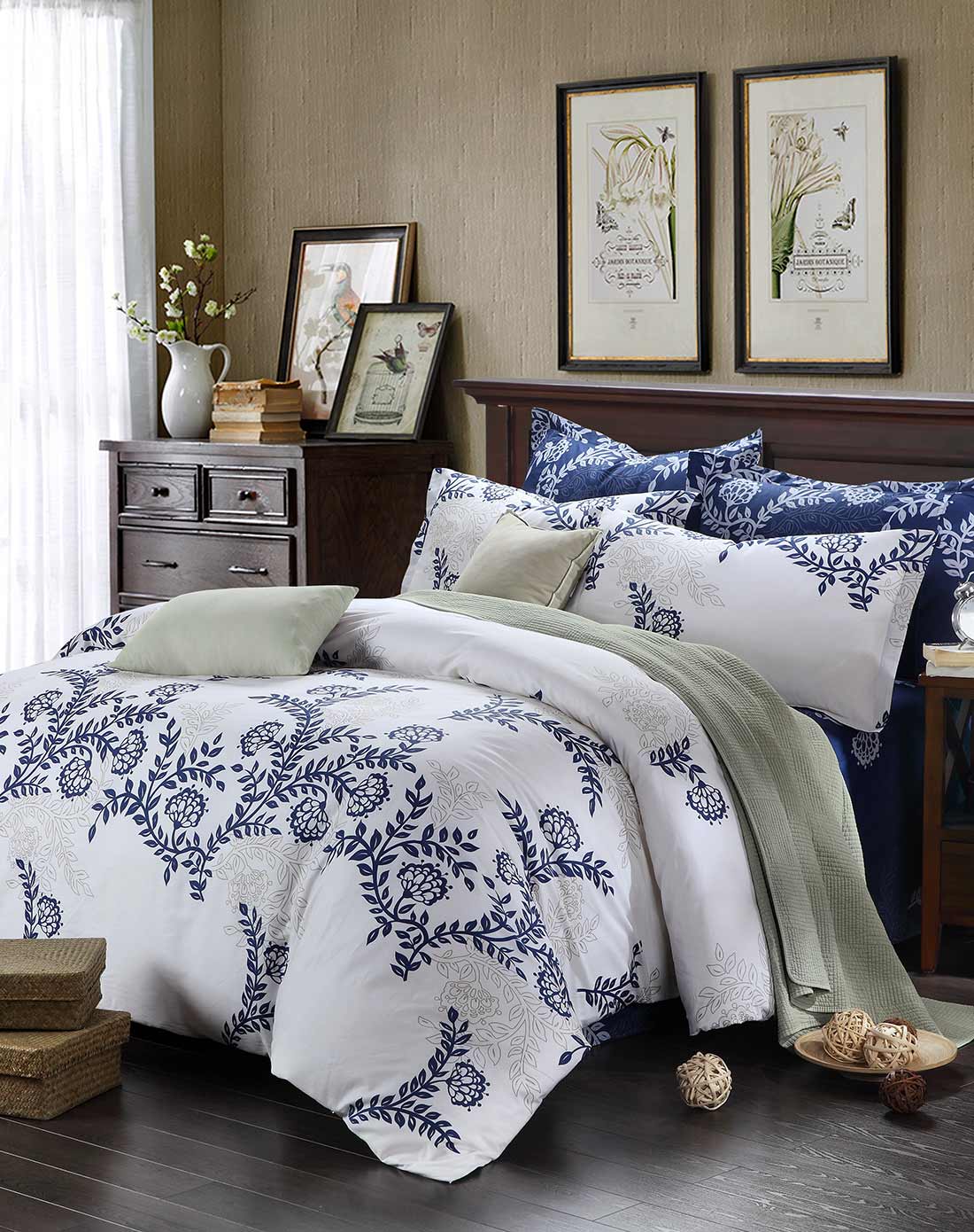 优曼之家umanto家纺专场 全棉斜纹印花四件套(1.8米床)-月桂女神