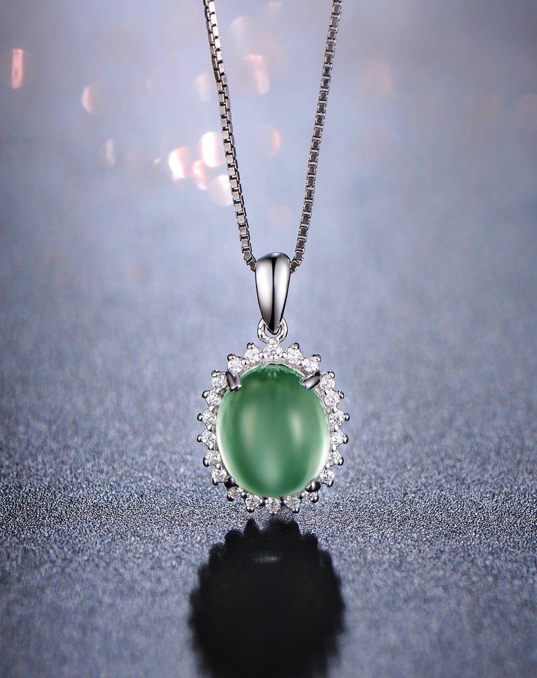 天然葡萄石吊坠