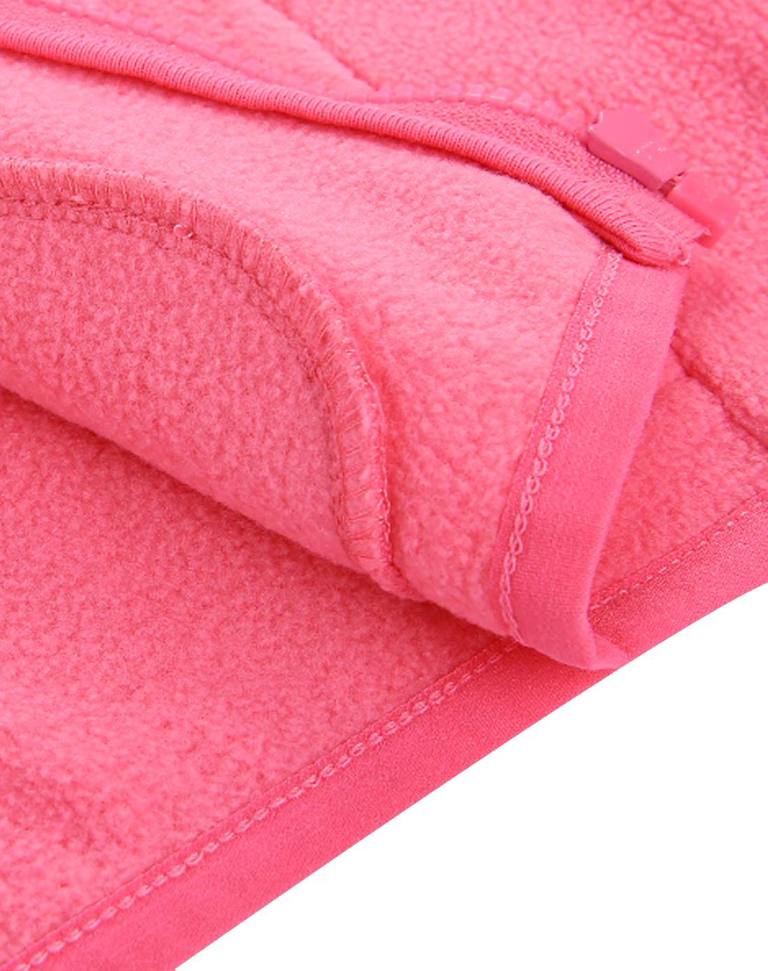 女童玫粉color graffiti前开针织长袖外套