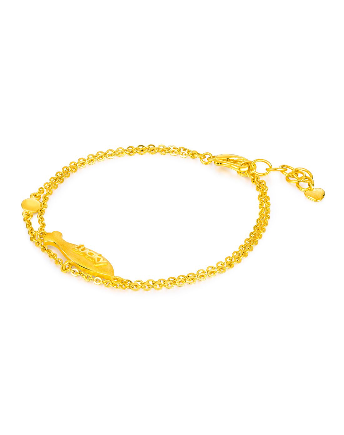 六福珠宝lukfook jewellery专场六福 足金lucky幸运黄金手链6.
