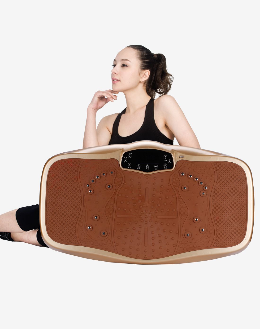 crystal运动器械专场直发货女款香槟色抖抖甩脂机 甩脂减肥sj-1023