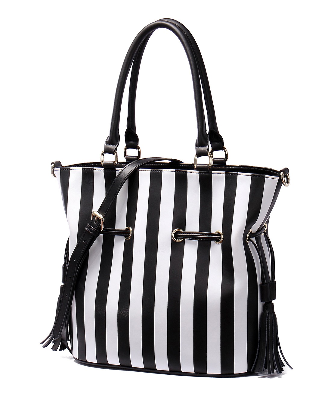 2016新款女士黑白纹牛皮前卫潮流包