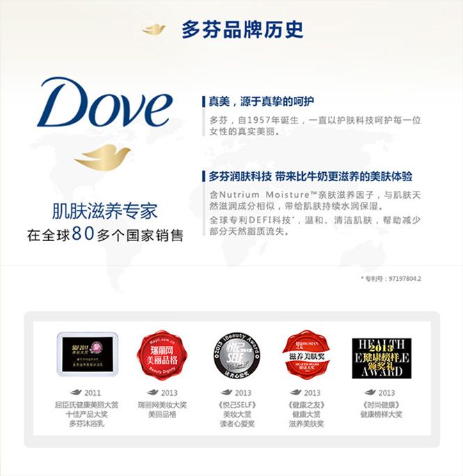联合利华旗下品牌洗护专场多芬丰盈宠肤沐浴乳乳木果和香草720g 多芬