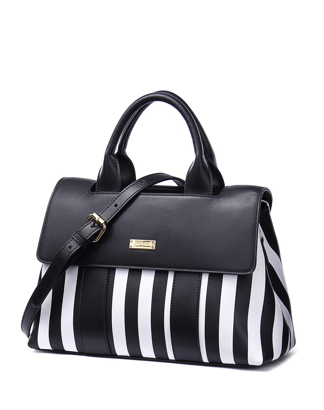 2016新款女士黑白纹前卫潮流包