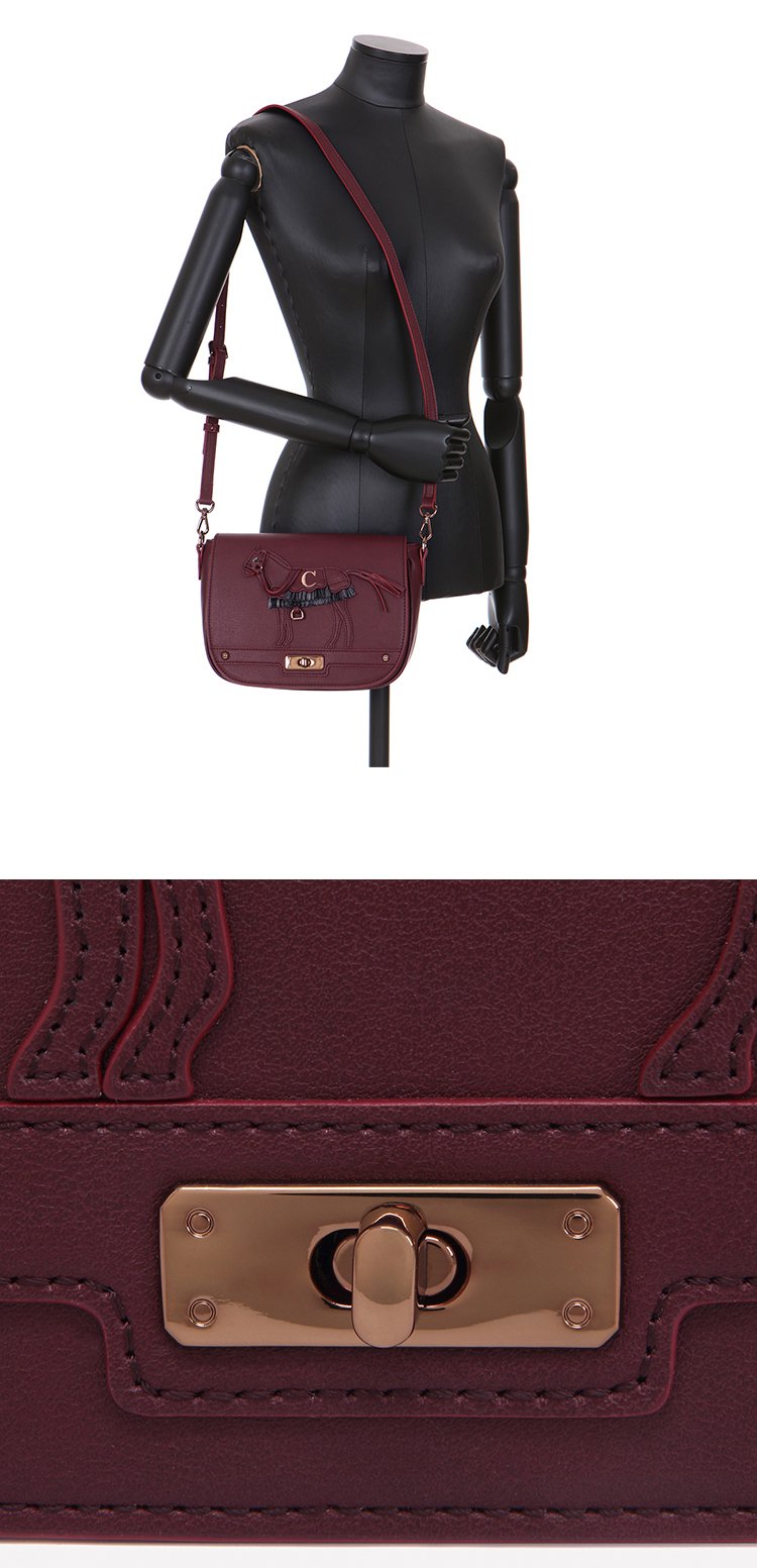 lapalette original horse电视剧同款单肩斜跨包