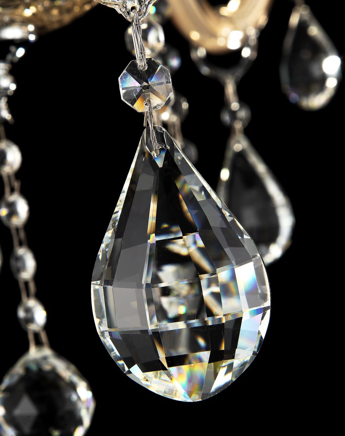 干邑色水晶吊灯8头