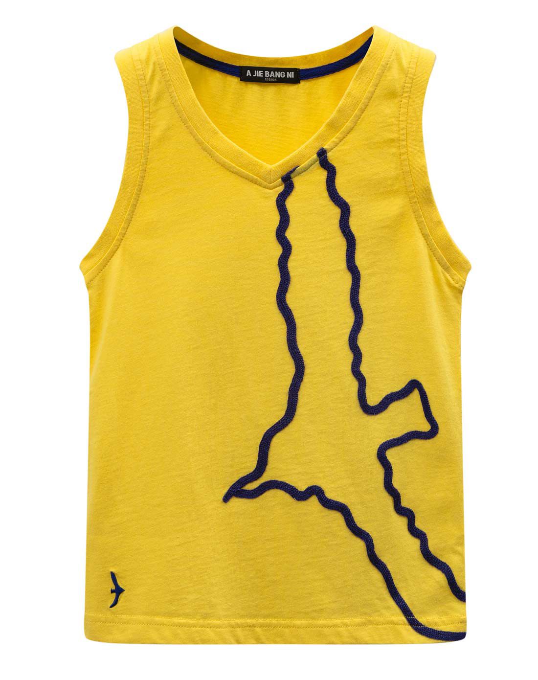 男童麦芽黄背心